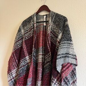 Balance Collection Red / Black Blanket Wrap Shall - One Size‎